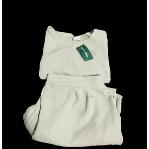 Women's SHEIN EZwear Set, Size 2XL, Green